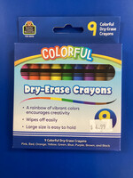 Colorful Dry-Erase Crayons 9pk