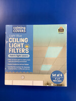 Ceiling Light Filters Light Blue 4 pk