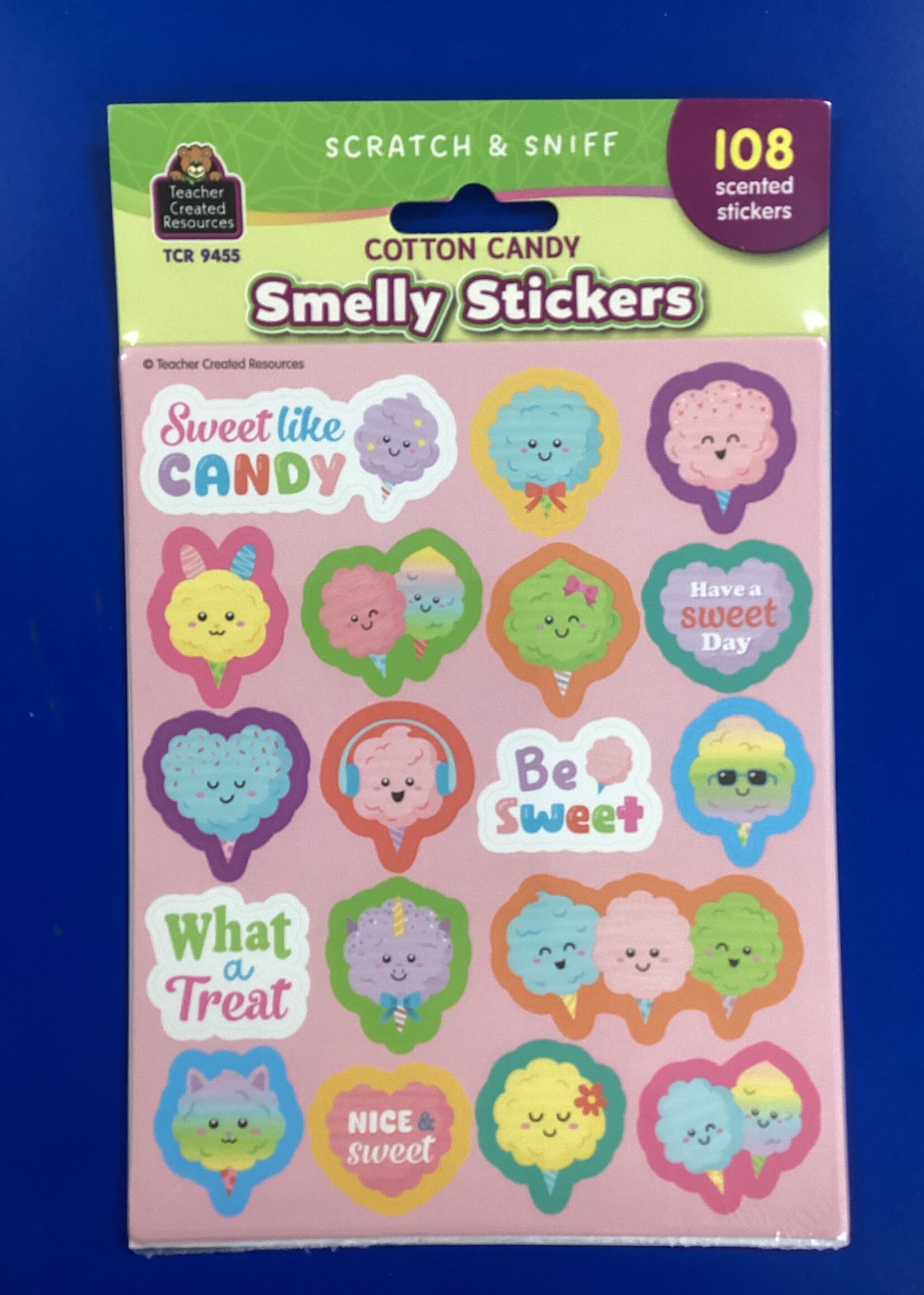 Cotton Candy Smelly Stickers 108pc