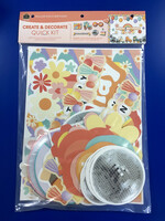 Roller Disco Birthday Create & Decorate Quick Kit 121pc