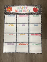 Cool for School Happy Birthday Chart