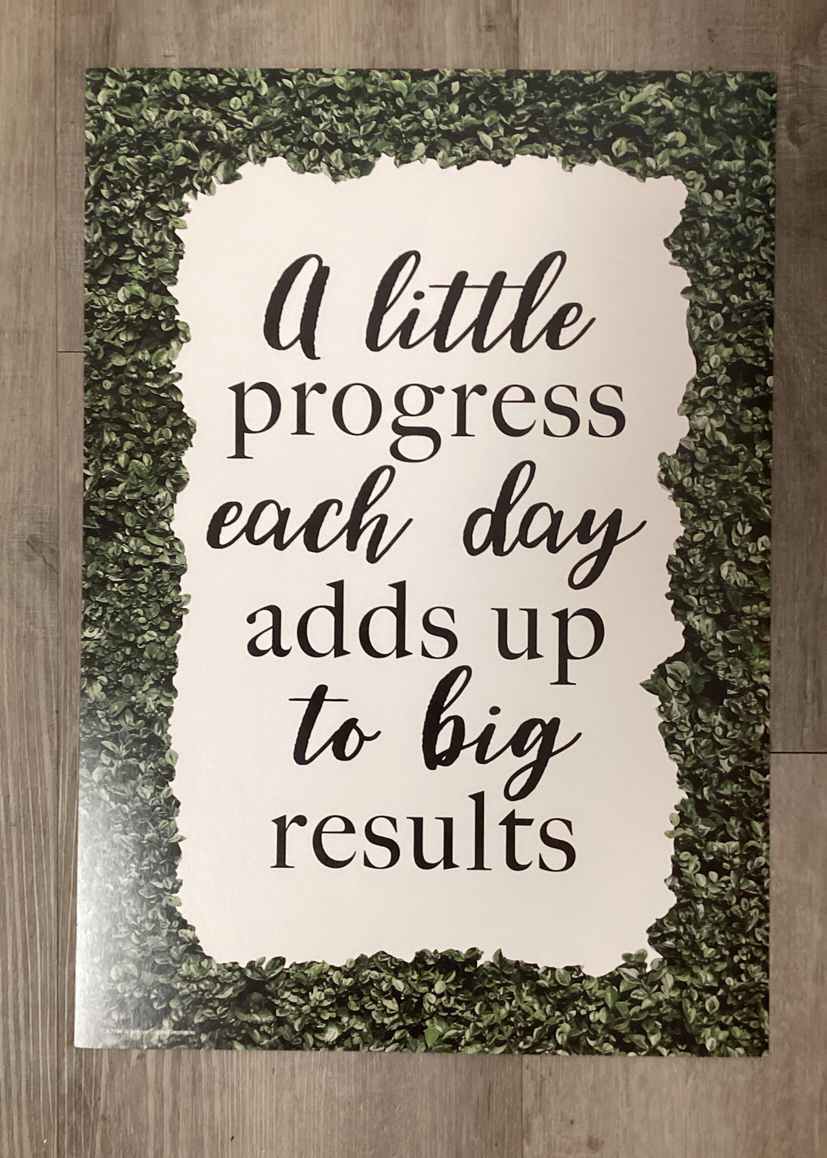 Modern Farmhouse A Little Progress Each Day Poster