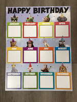 Go Wild Animals Happy Birthday Chart