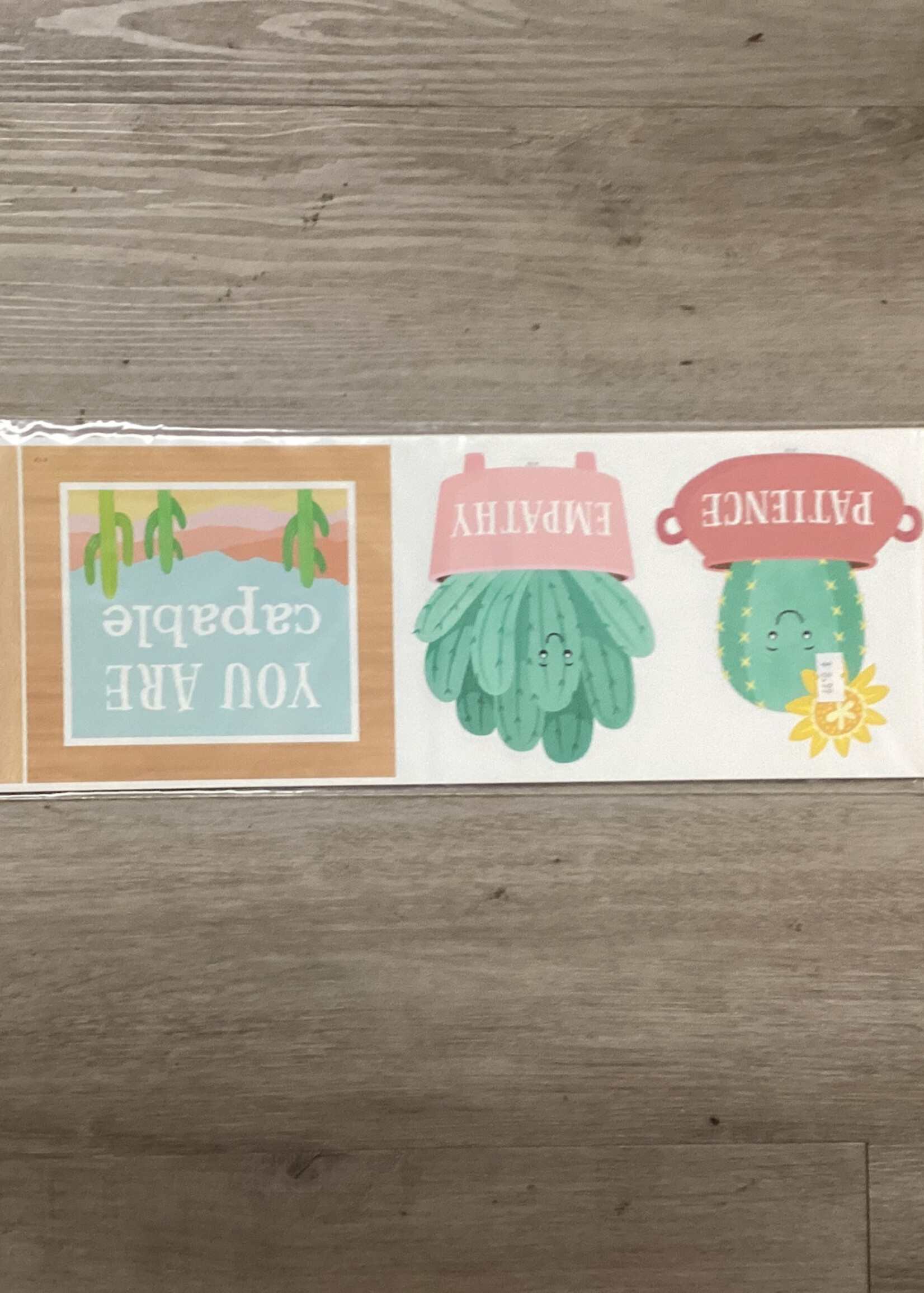 Happy Cactus Crew Mini Bulletin Board