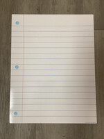 Notebook Paper Write-On Wipe-Off Chart