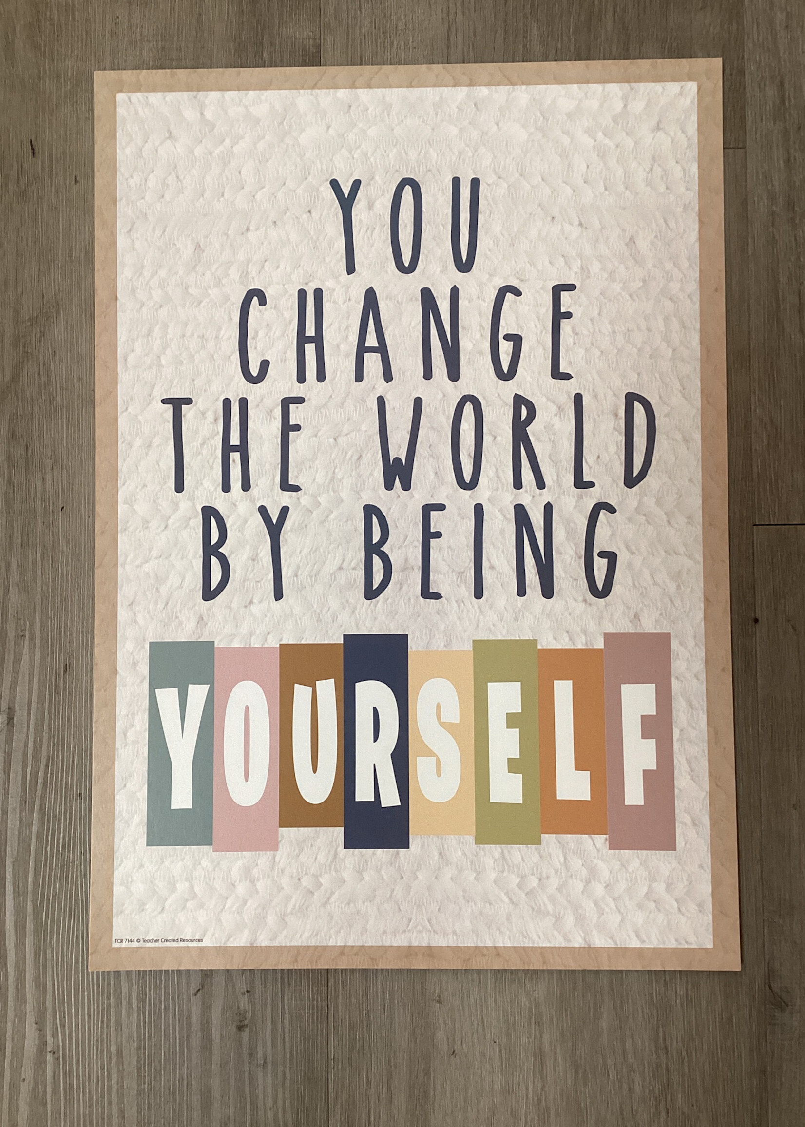 Everyone is Welcome You Change the World Poster