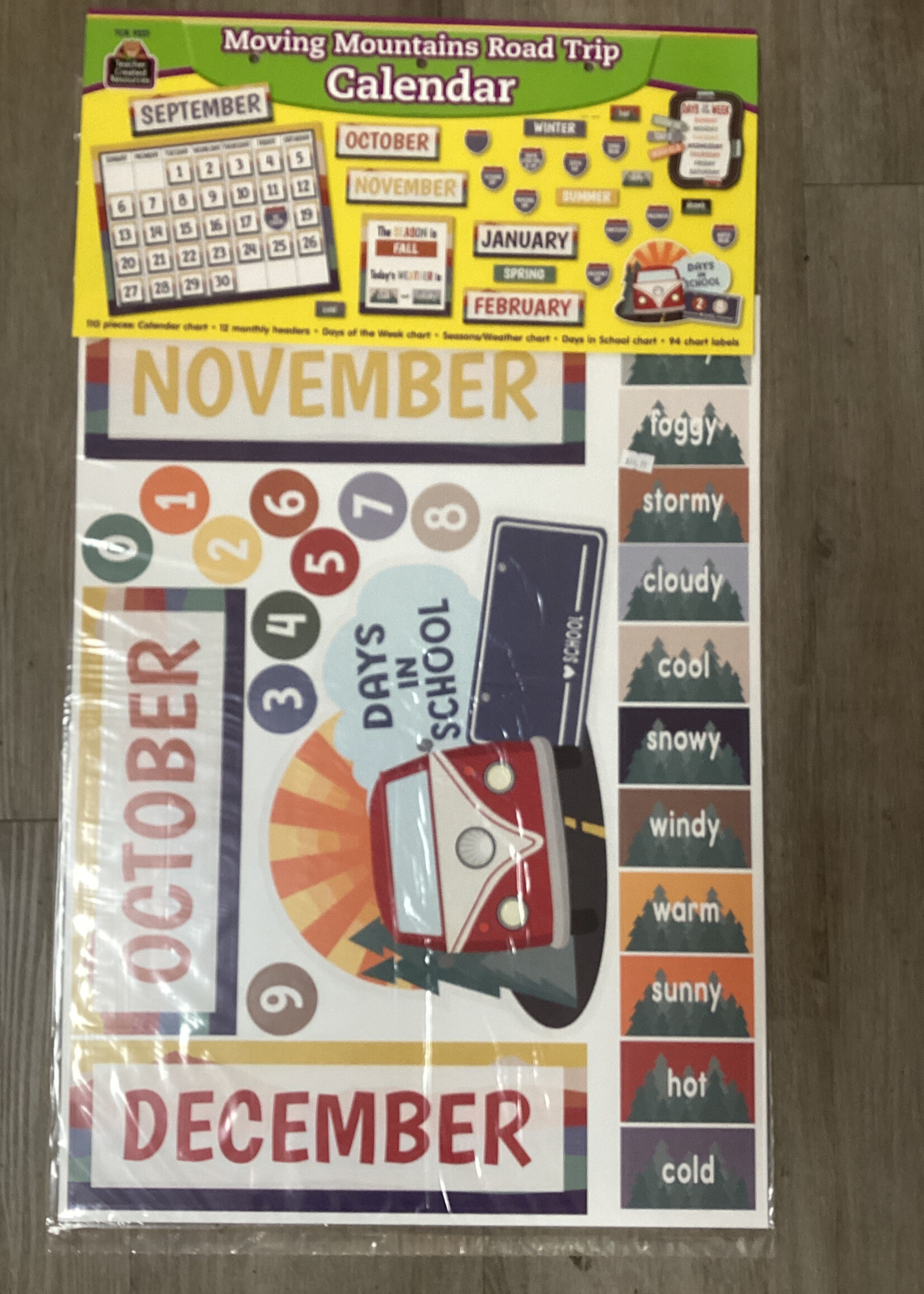 Moving Mountains Road Trip Calendar Bulletin Board