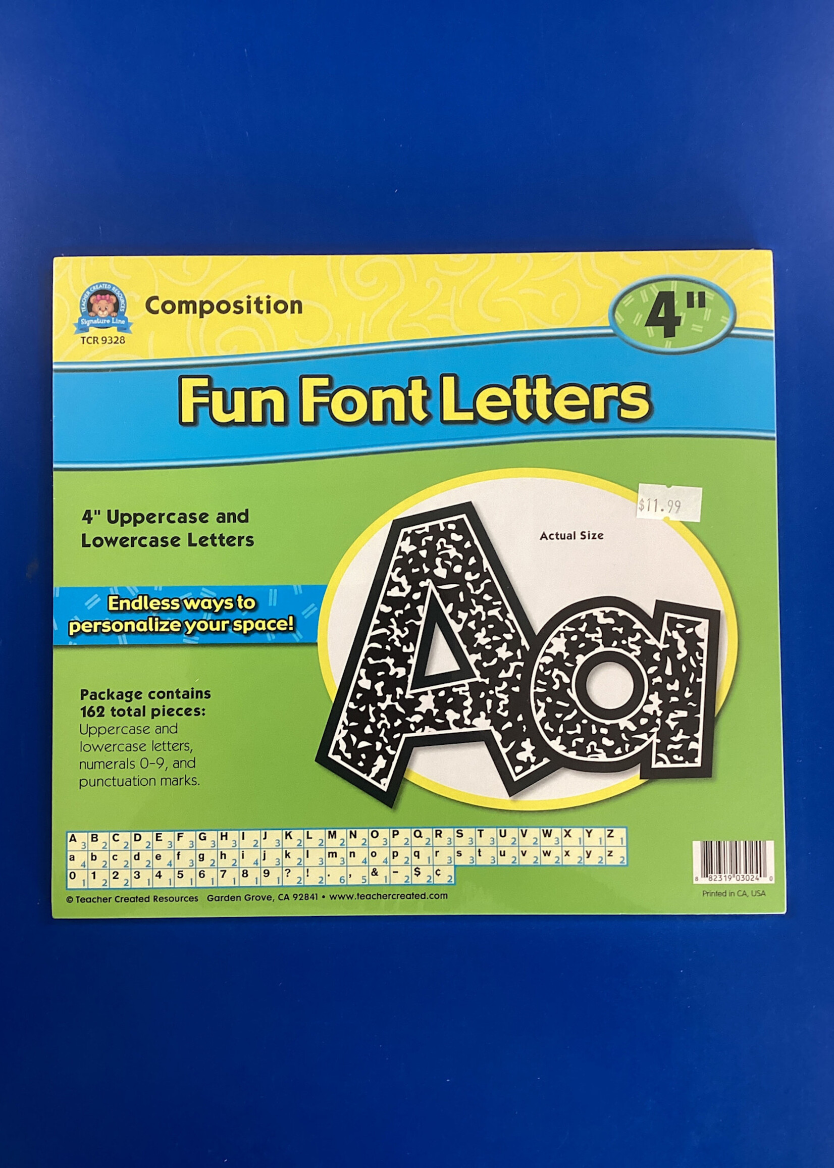 Composition 4" Fun Font Letters Combo Pack