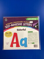 Colorful 4" Wild Whimsy Self-Adhesive Letters Combo Pack 220pc