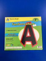 Electric Bright 7" Fun Font Letters 120pc
