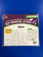 White 4" Wild Whimsy Self-Adhesive Letters Combo Pack 220pc