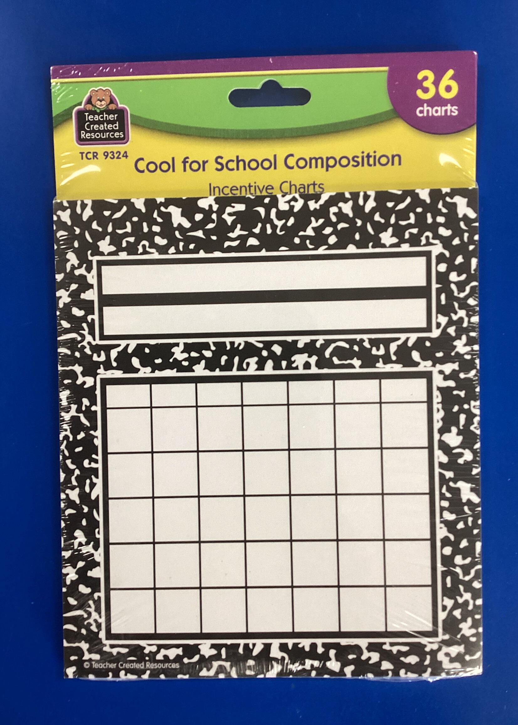 Cool For School Composition Incentive  Charts 36pk