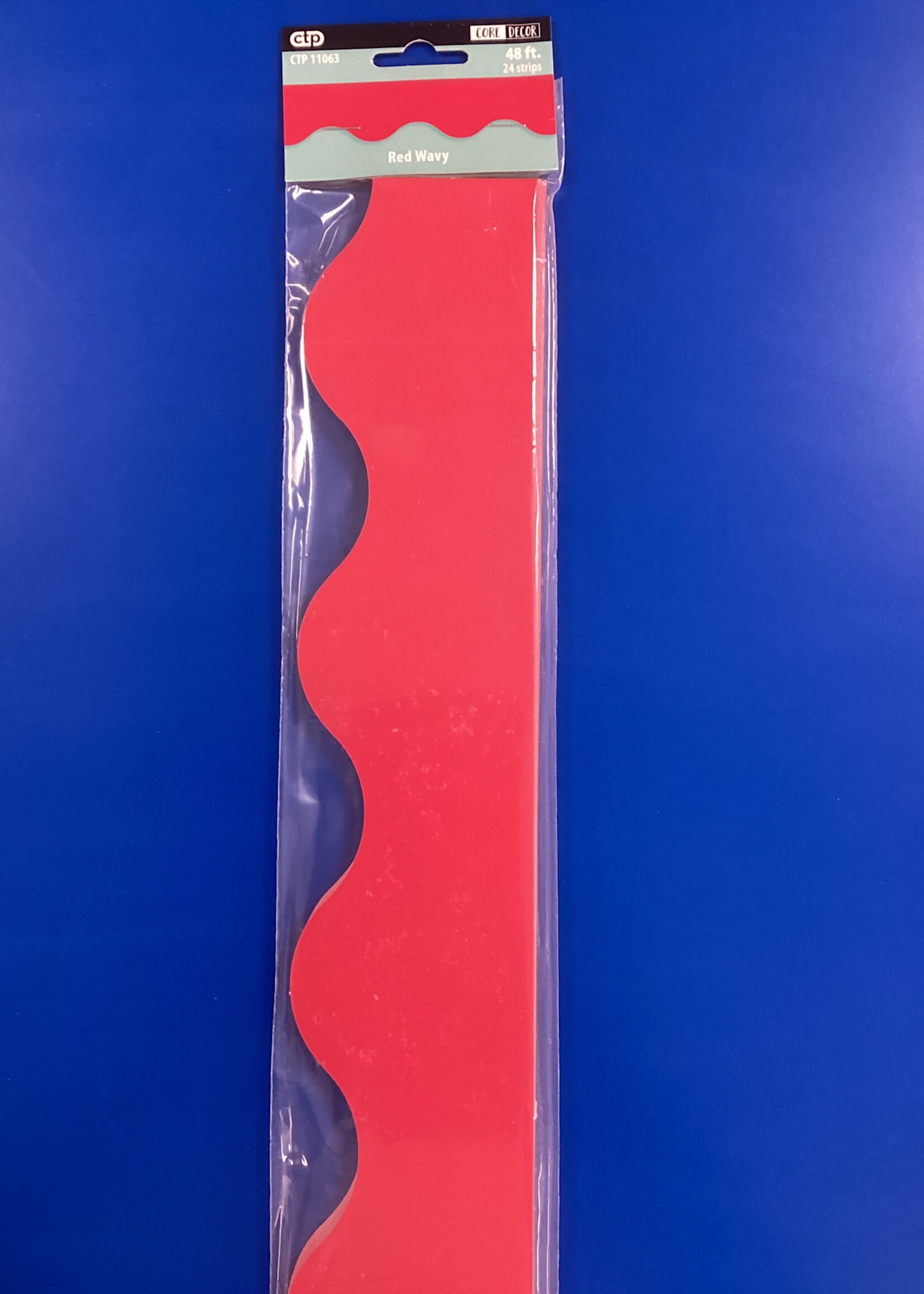 Red Wavy EZ Border 48'