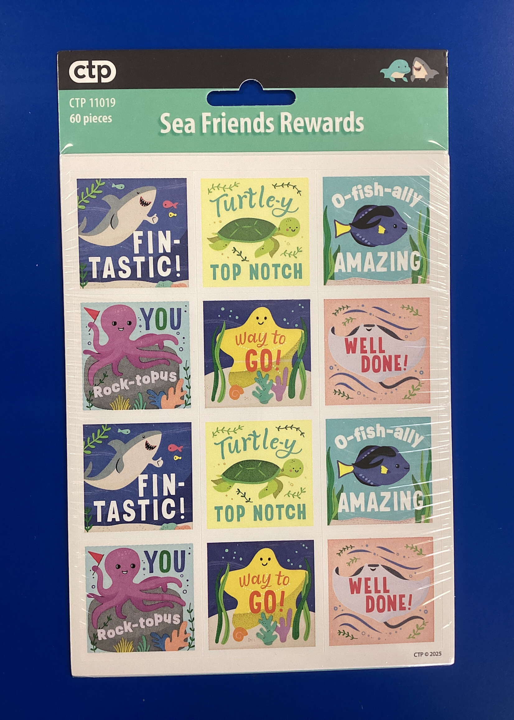 Sea Friends Reward Stickers 60pc