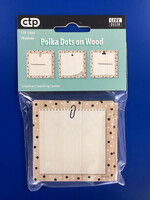 Polka Dots on Wood 3" Designer Cut-Outs 36pc