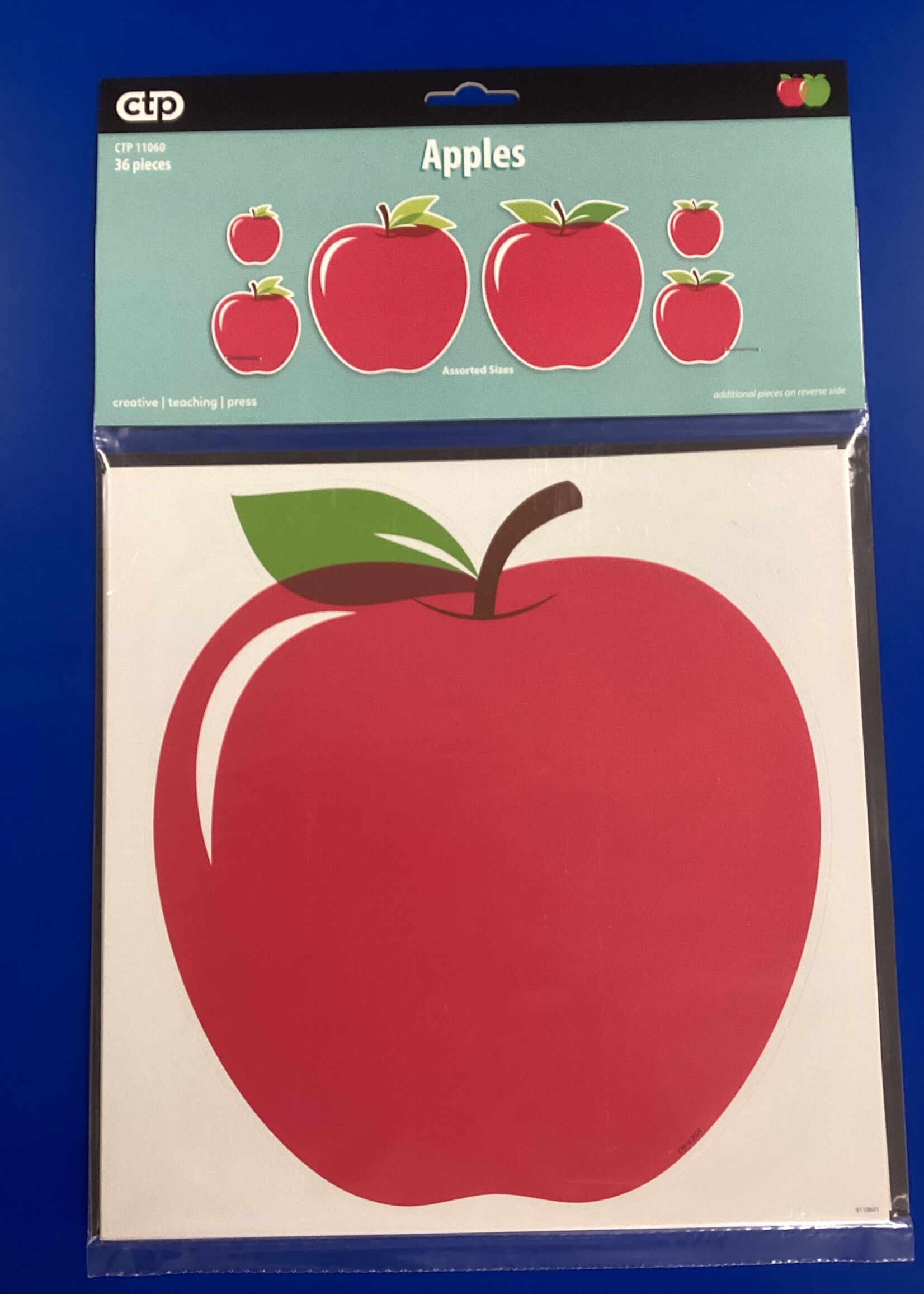 Apples XL & Asst Sizes Cutouts 36pc