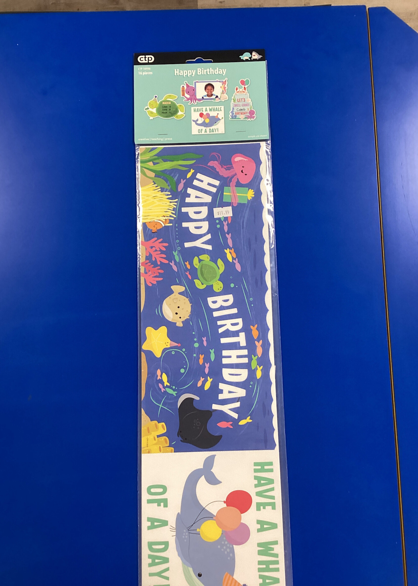 Sea Friends Happy Birthday Mini Bulletin Board