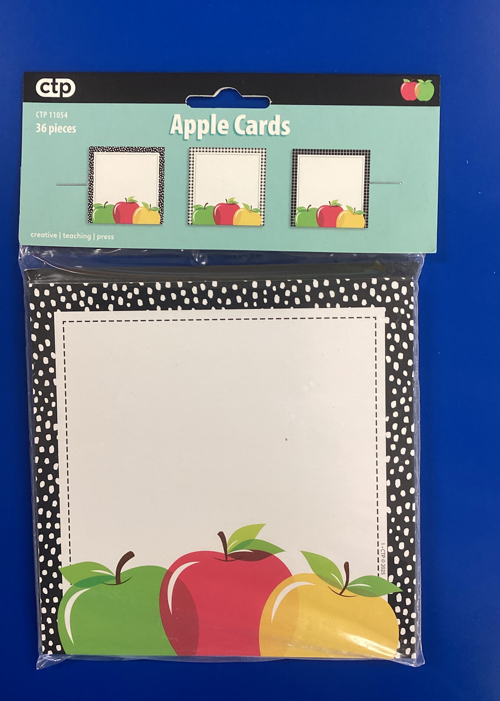 Apple Cards Cutouts 36pc