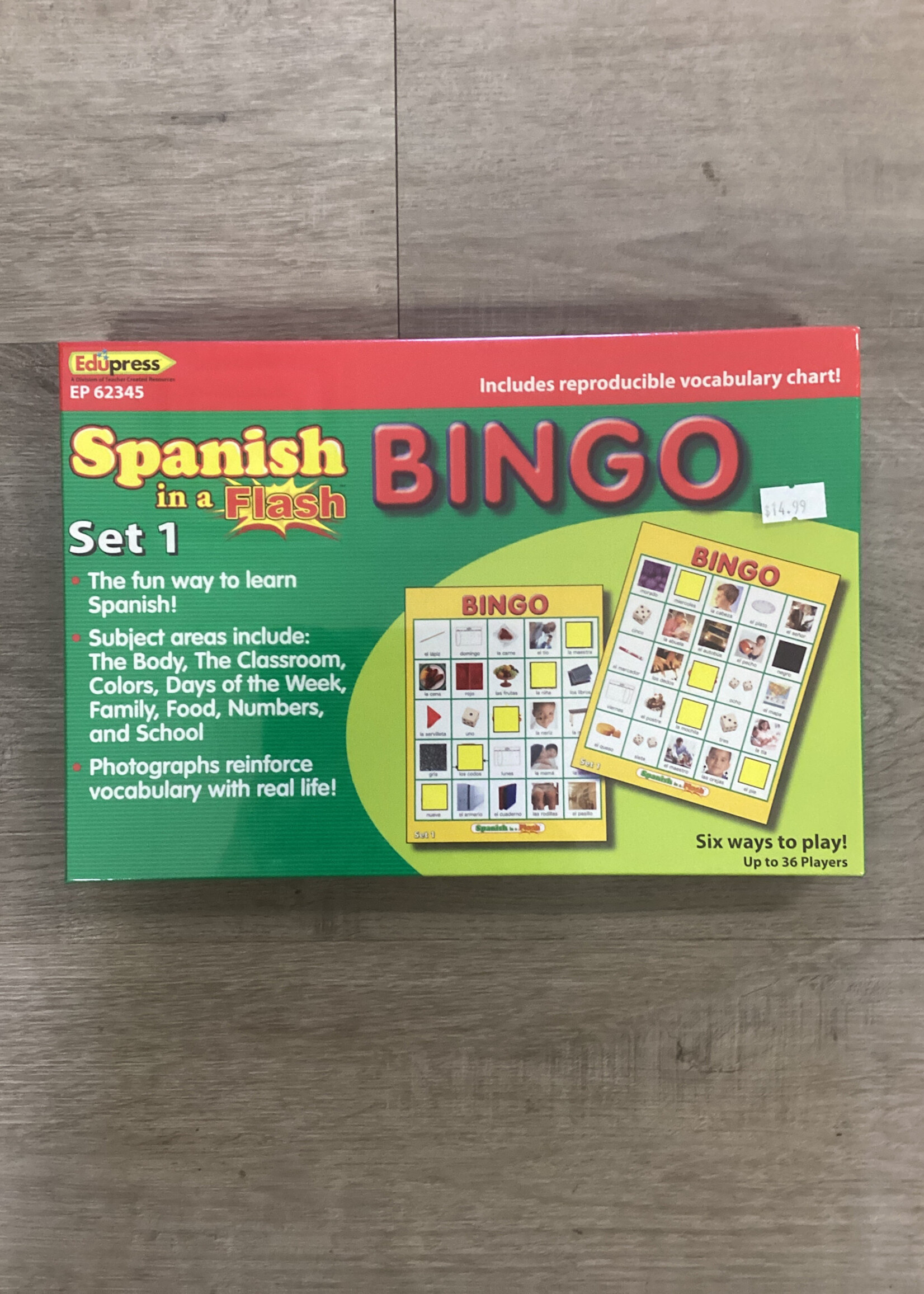 Spanish in a Flash Bingo Game Set 1