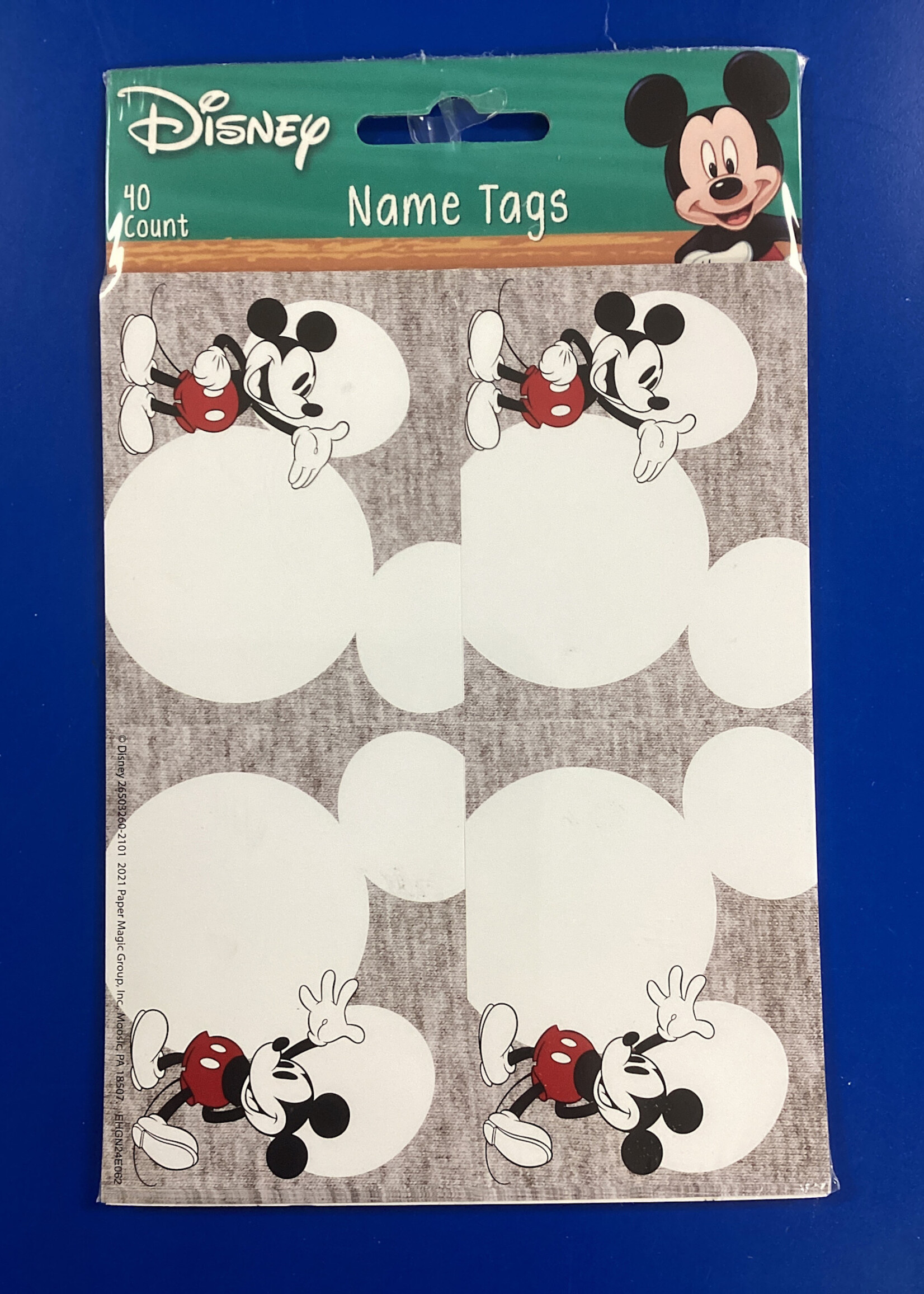 Mickey Mouse Name Tags 40pk