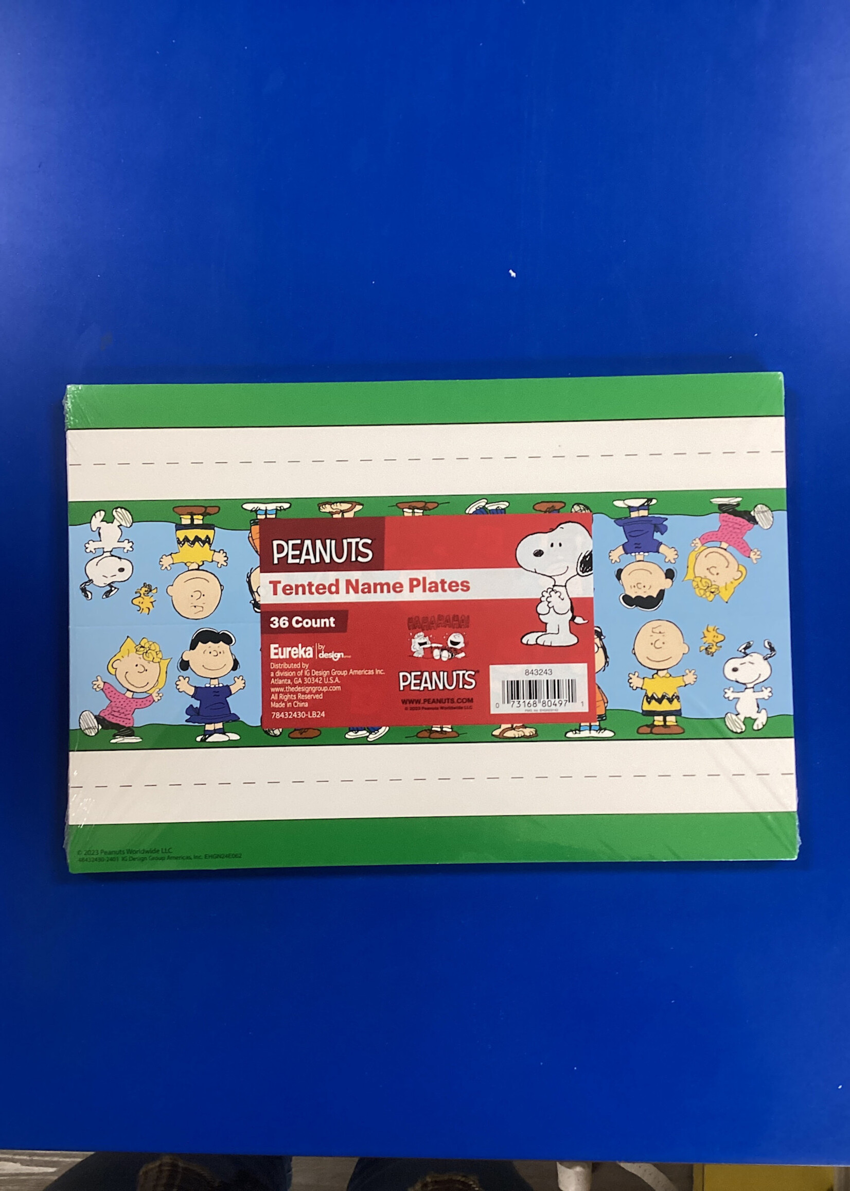 Peanuts Tented Name Plates 36pk