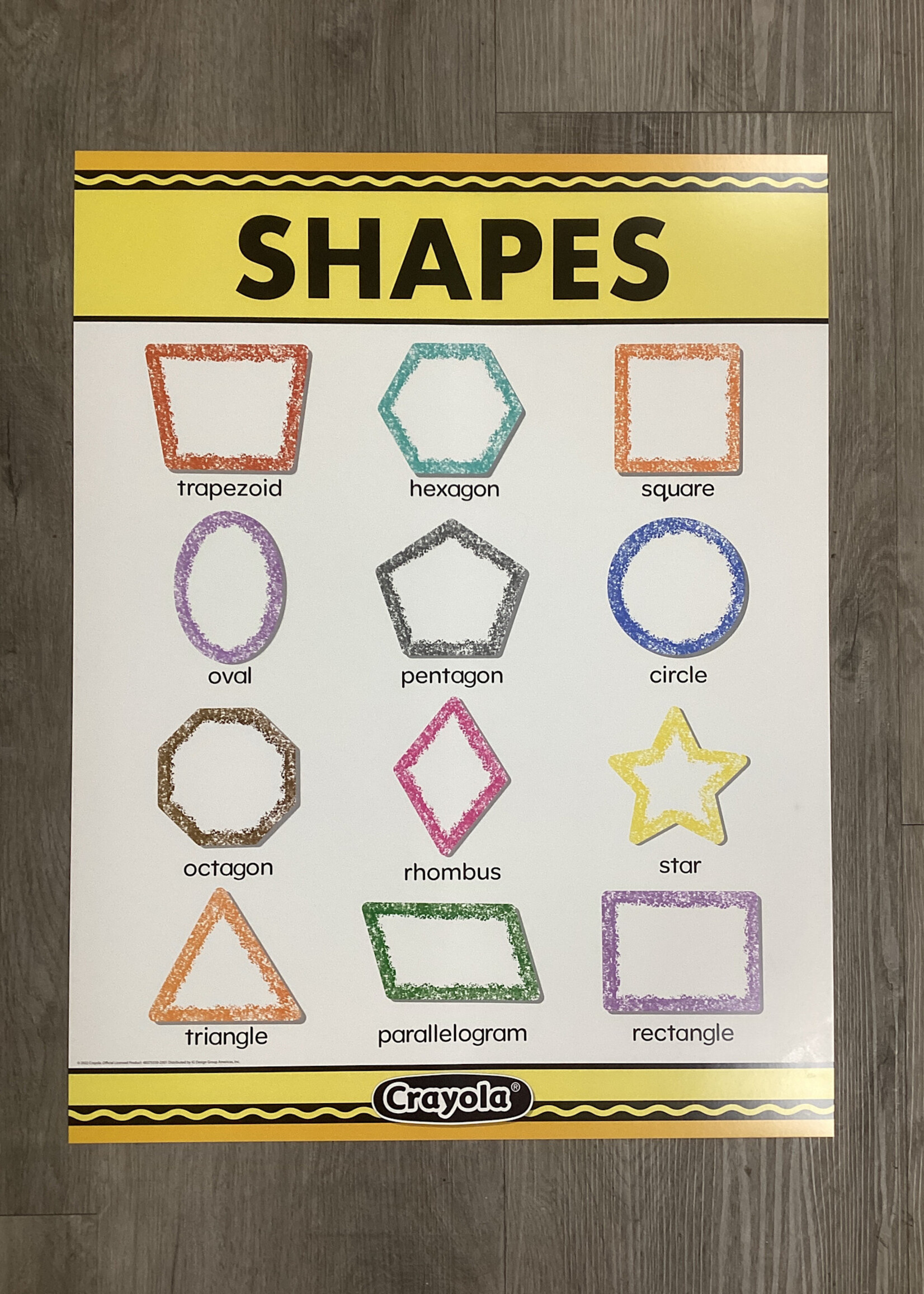 Crayola Shapes Chart
