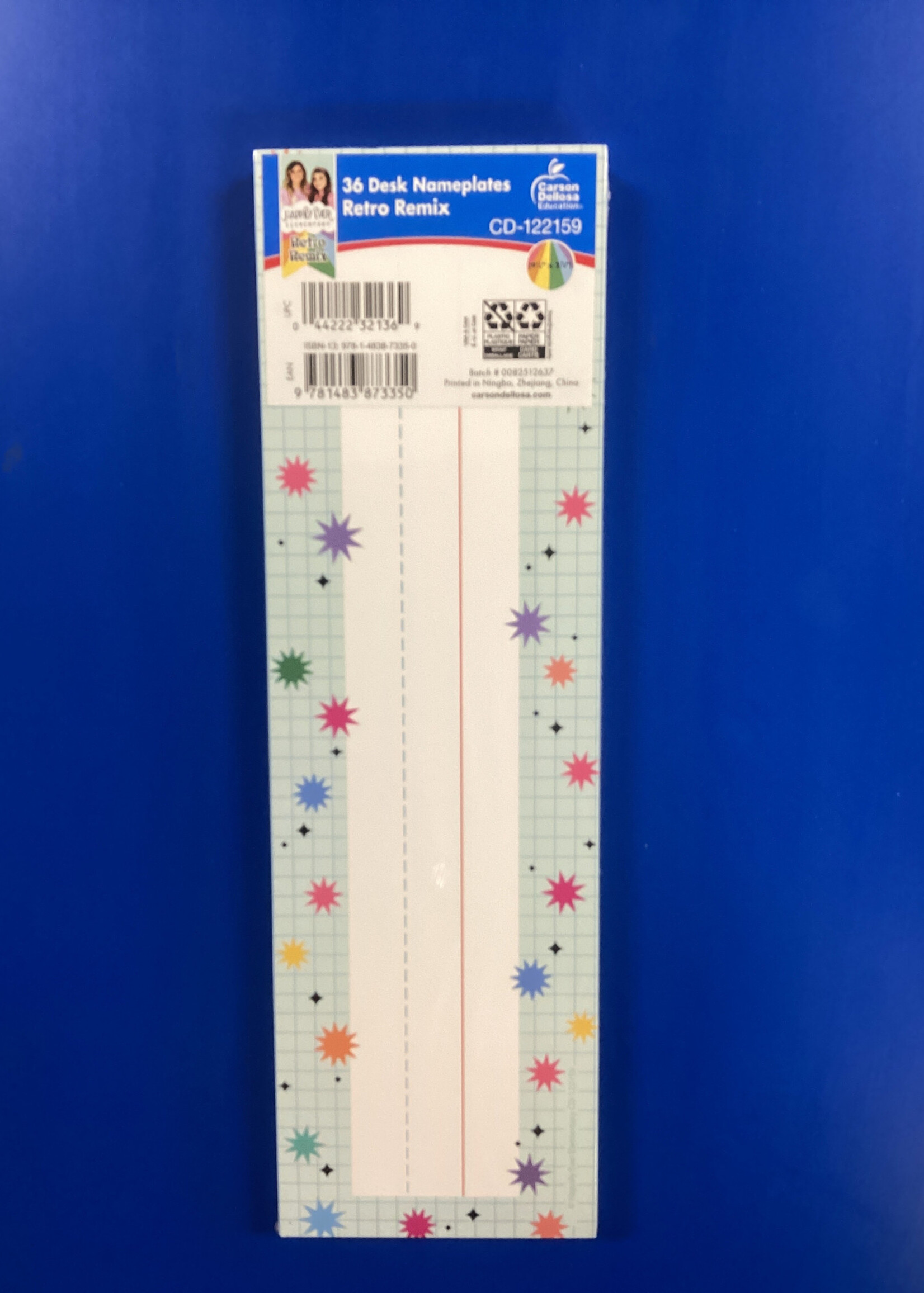 Retro Remix Name Plates 36pc
