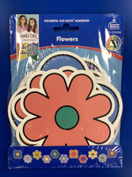 Retro Remix Flowers Cutouts 36pc
