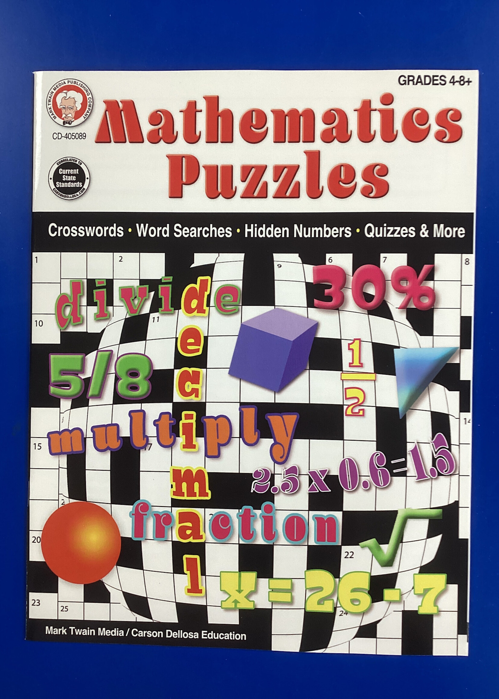Math Puzzles Grades 4-8+