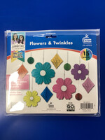 Retro Remix Flowers & Twinkles Decor 15pc