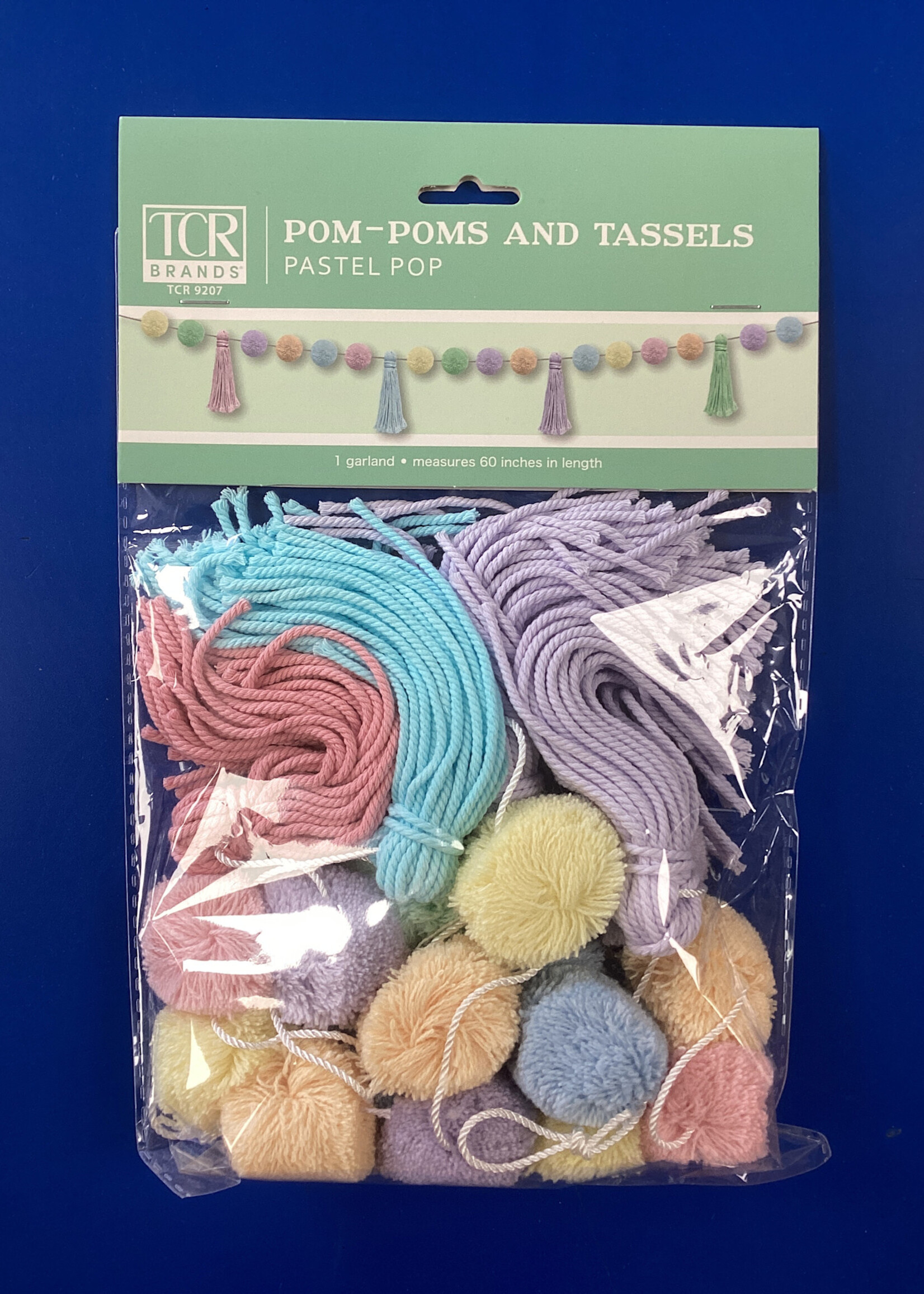Pastel Pop Pom-Poms and Tassels 60"