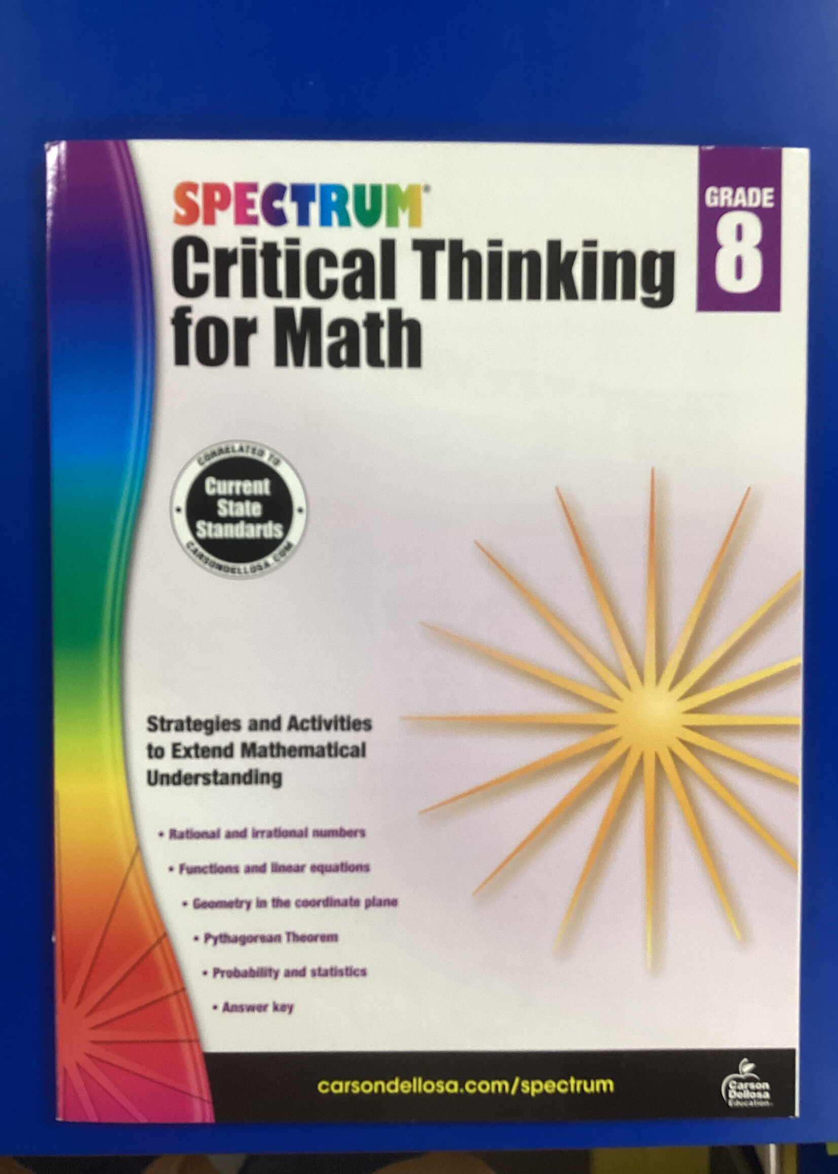 Spectrum Critical Thinking  for Math 8