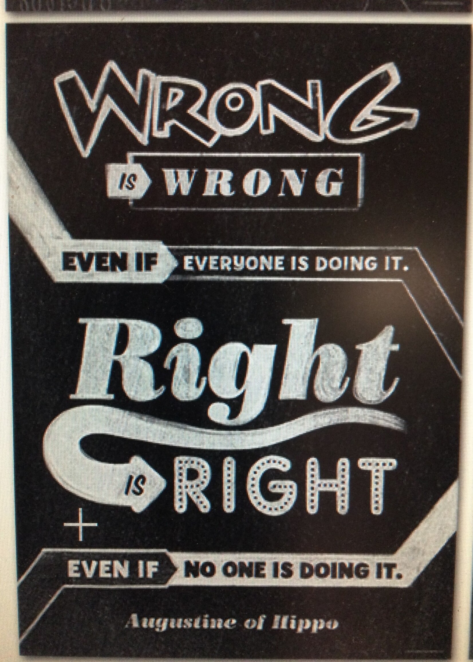 Wrong is Wrong Poster