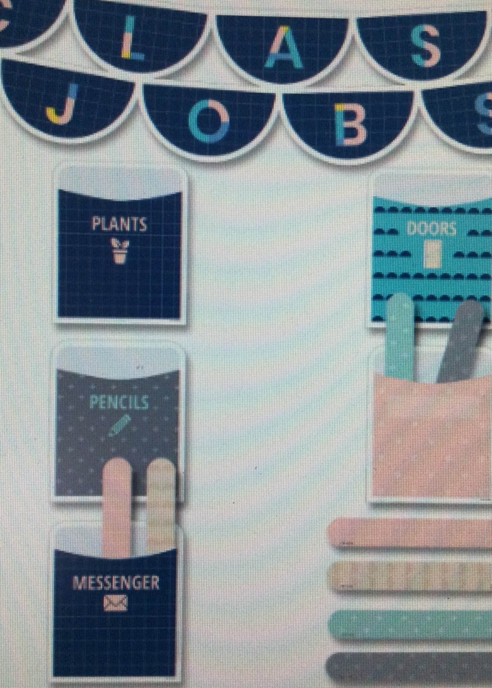 Calm & Cool Class Jobs Mini Bulletin Board