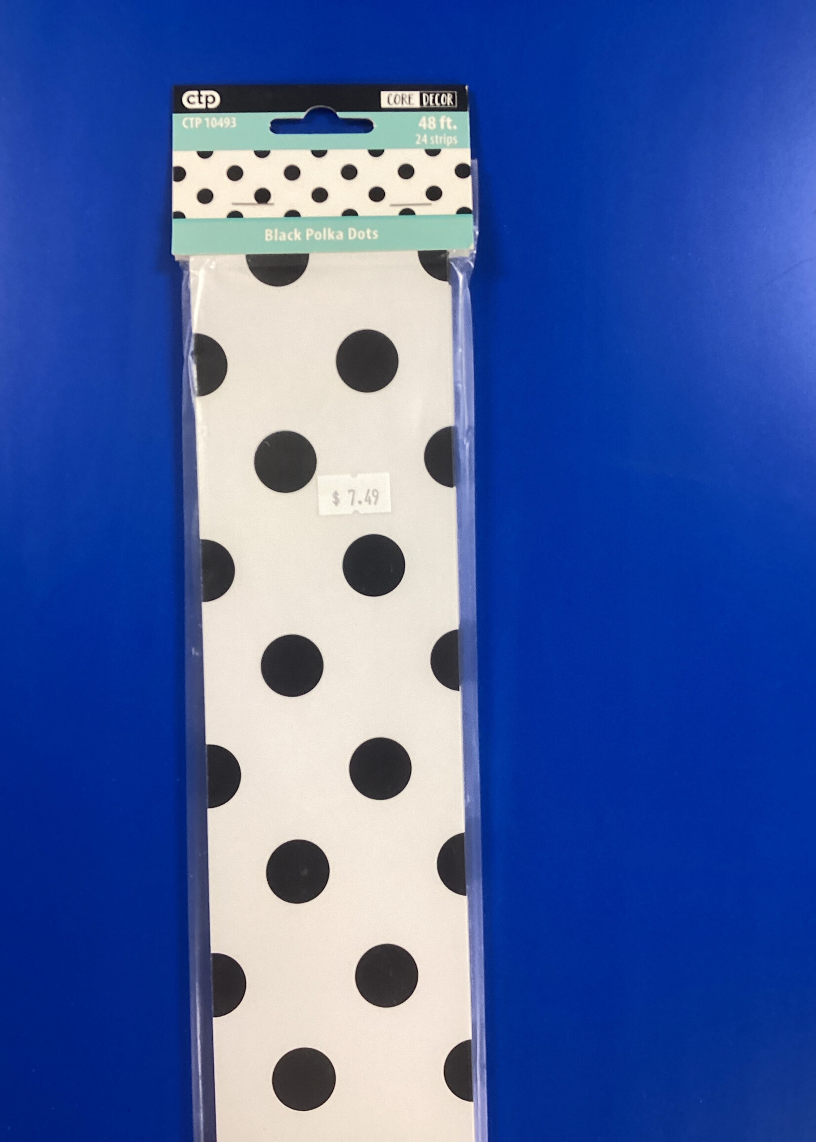 Black Polka Dots EZ Border 48’