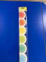 Colorful Poms Scalloped Border 35’