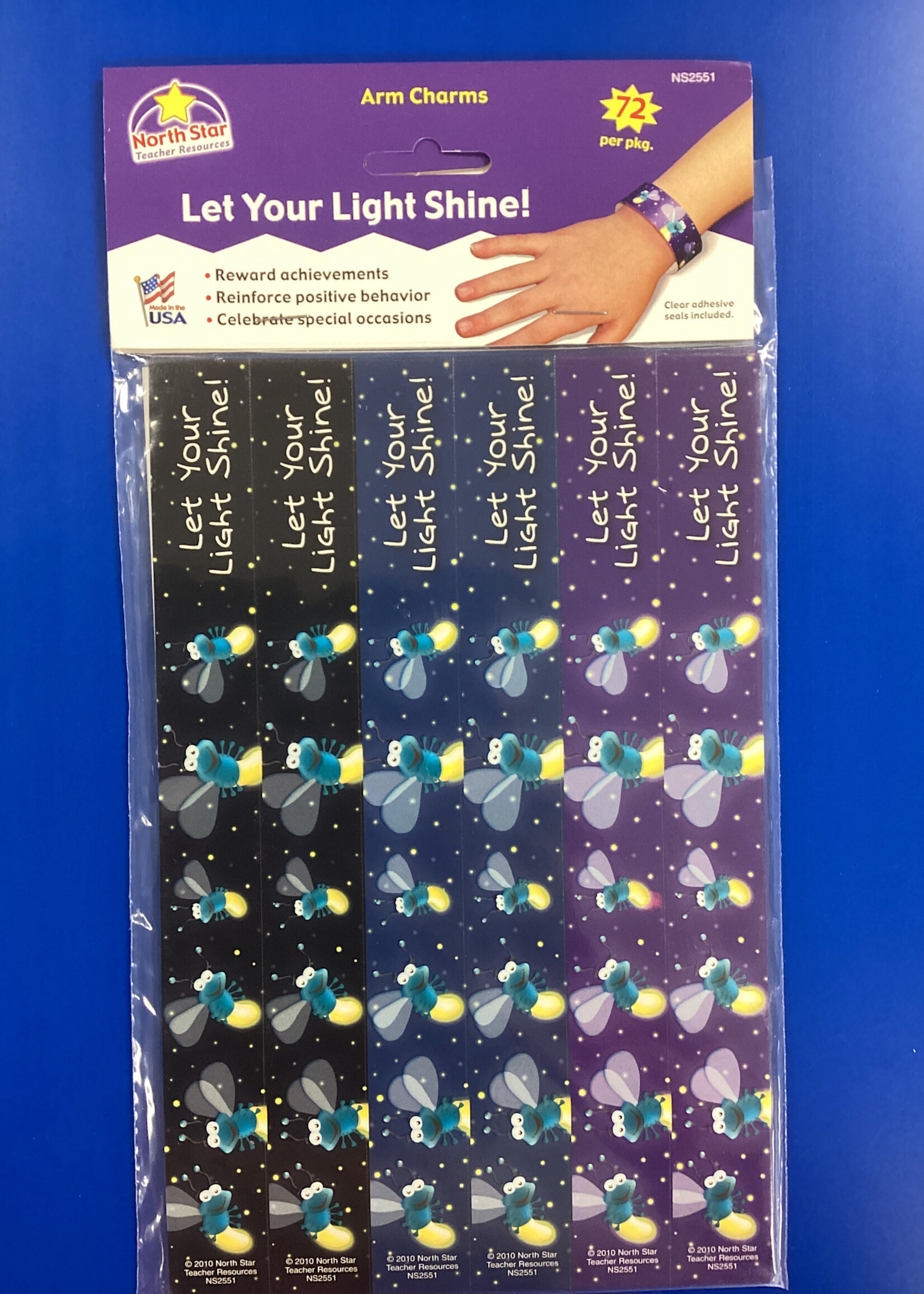 Let Your Light Shine Arm Charms 72pc