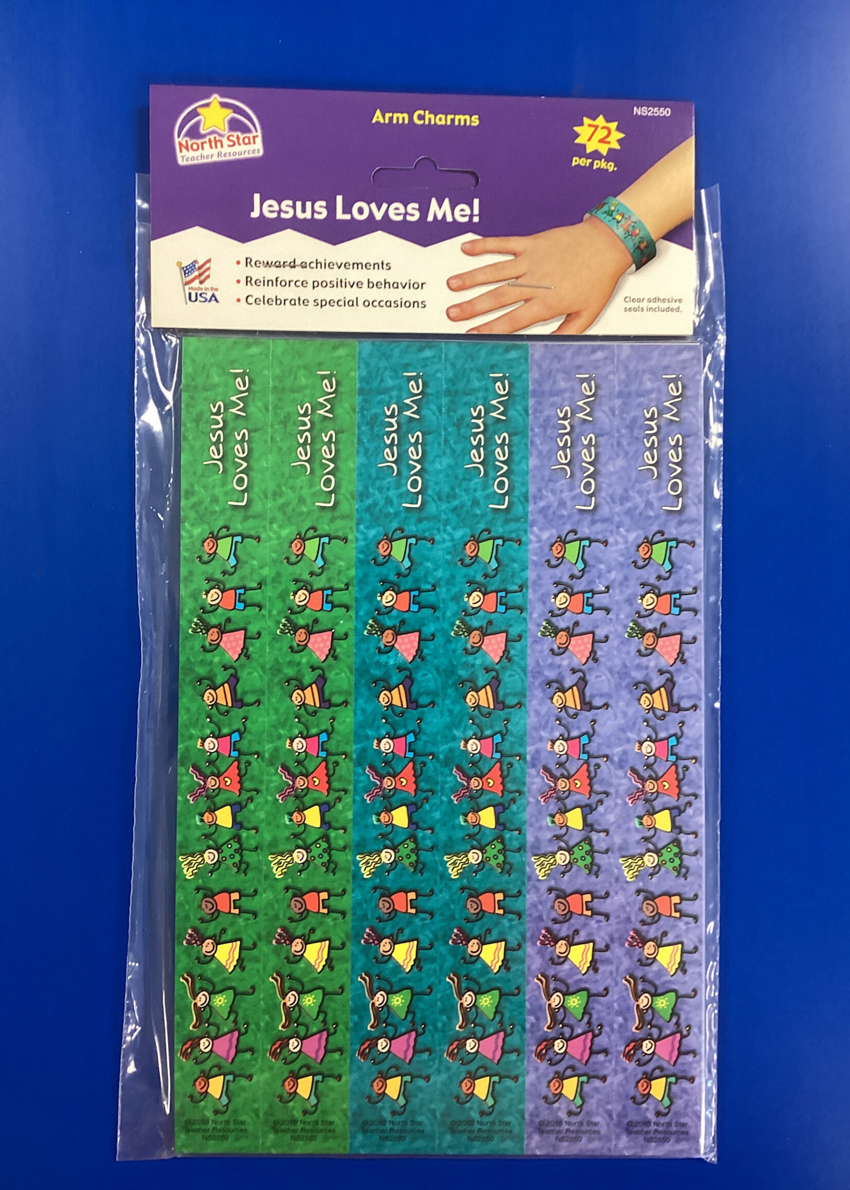 Jesus Loves Me Arm Charms 72pc