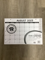 Academic Year Desk Calendar Black & White