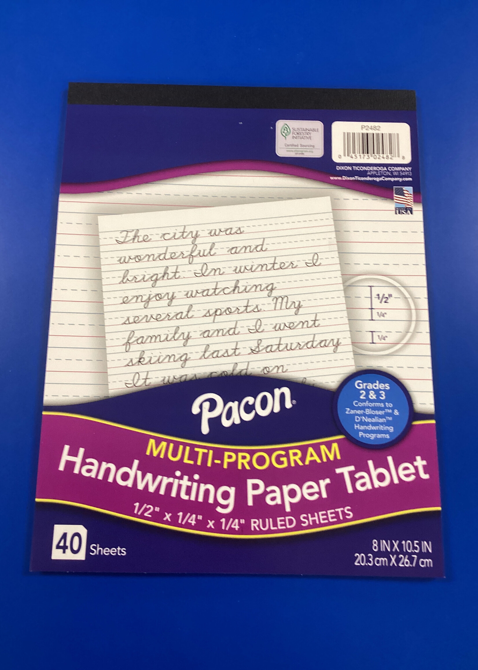 Multi-Program Handwriting Paper Tablet 40 sheets