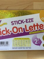 Yellow Sparkle 2" Stick On Letters 107pc