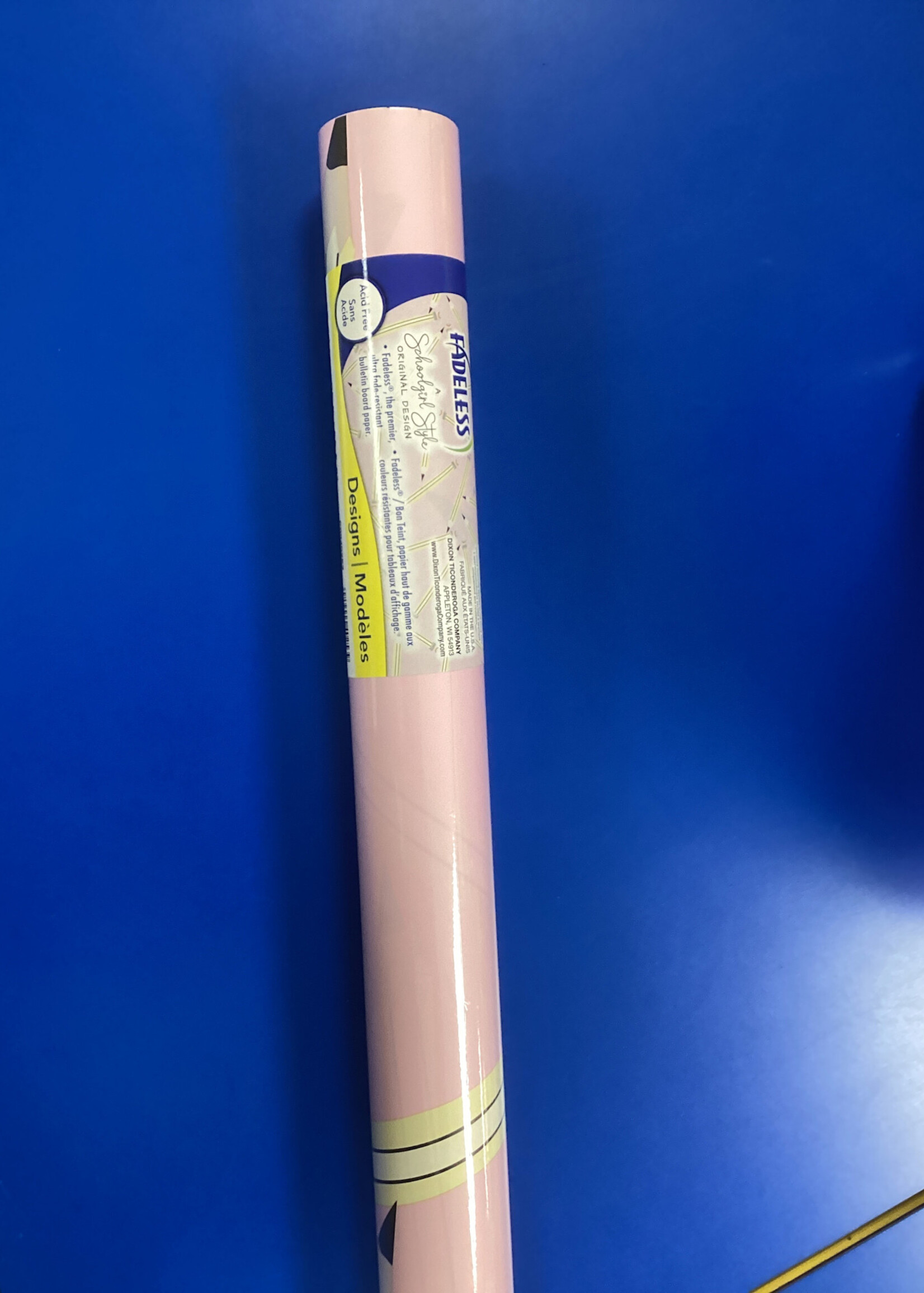 Schoolgirl Style Pencil Me In Fadeless 4'x25' Bulletin Board Paper