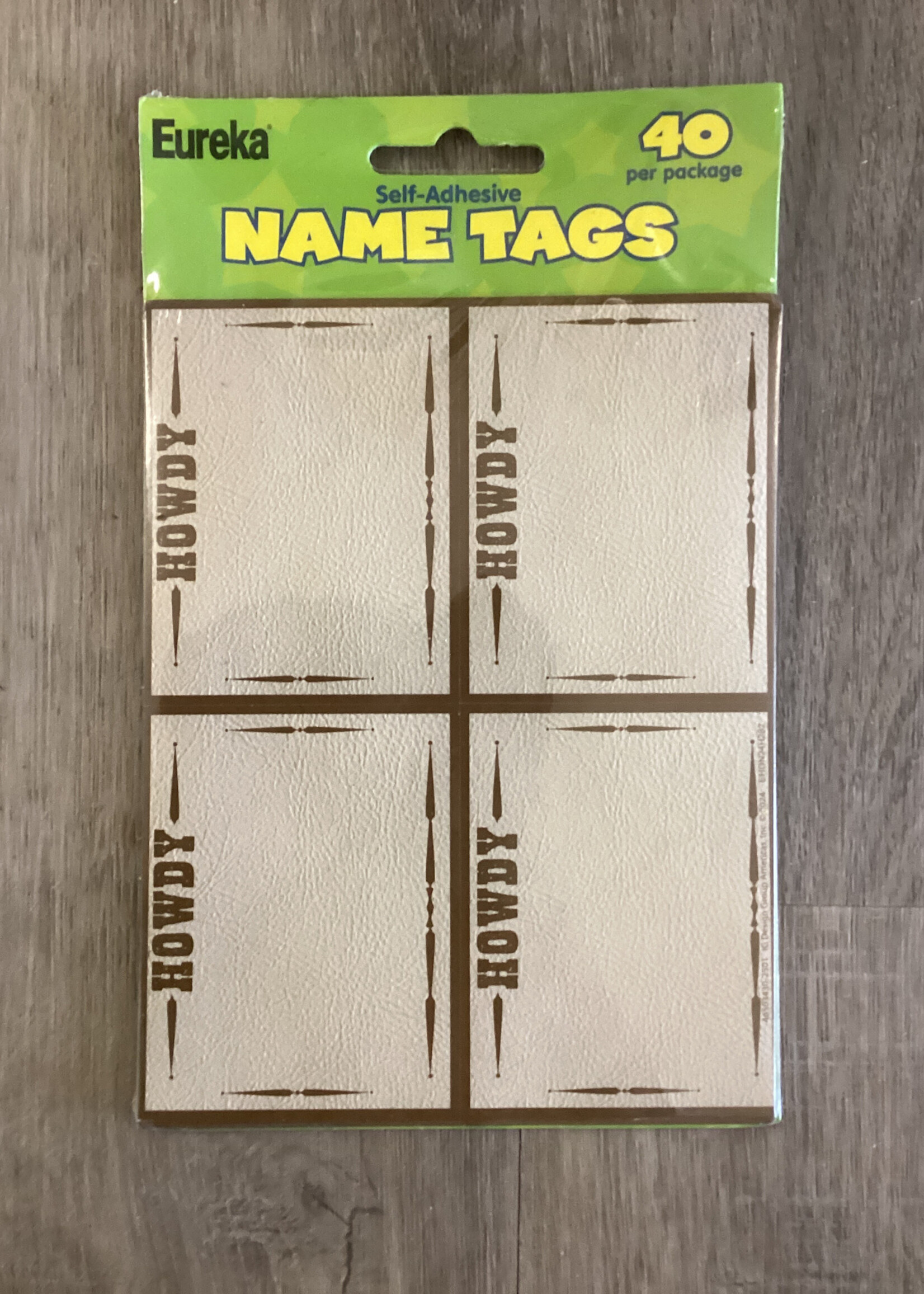 Wild Wild Classroom Western Name Tags 40pk