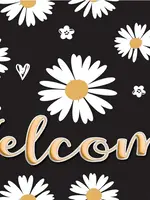 Daisies Welcome 15.5"x23.5" Floor Mat