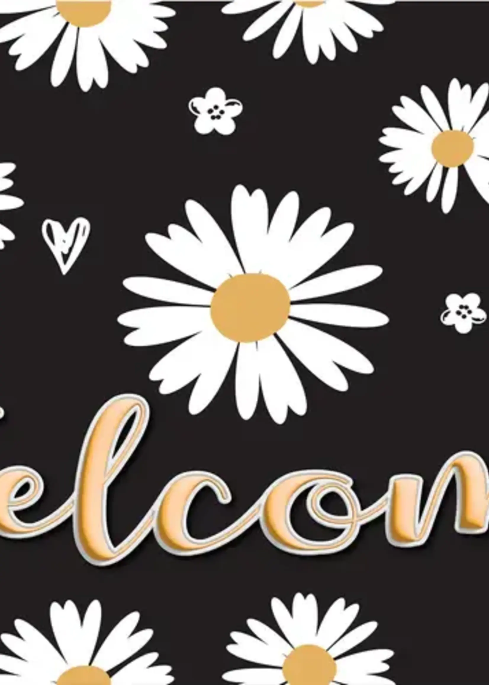 Daisies Welcome 15.5"x23.5" Floor Mat