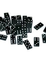Black Double-Nine Dominoes Set of 55
