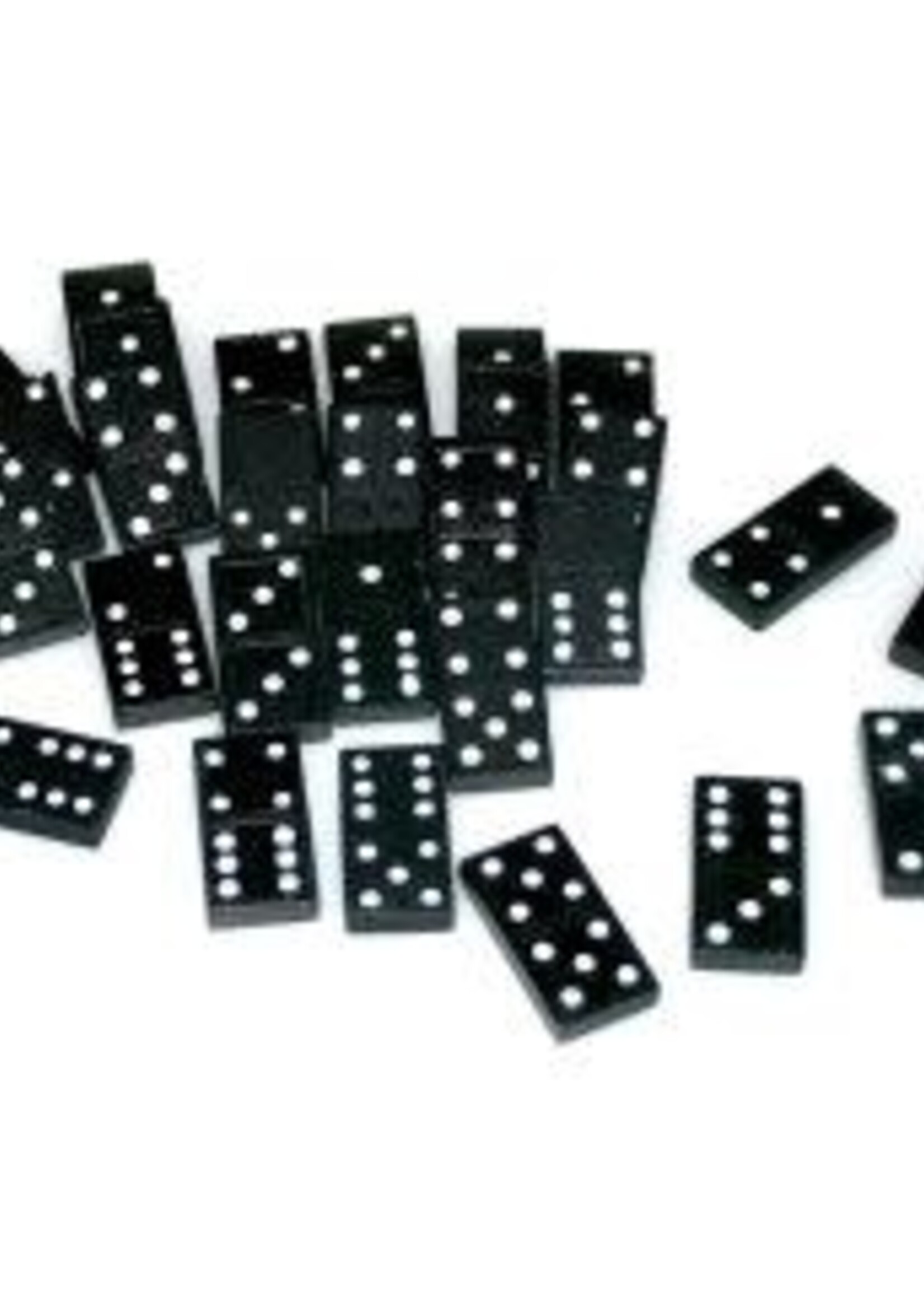 Black Double-Nine Dominoes Set of 55