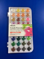 Washable 36 Watercolors & Brush Set