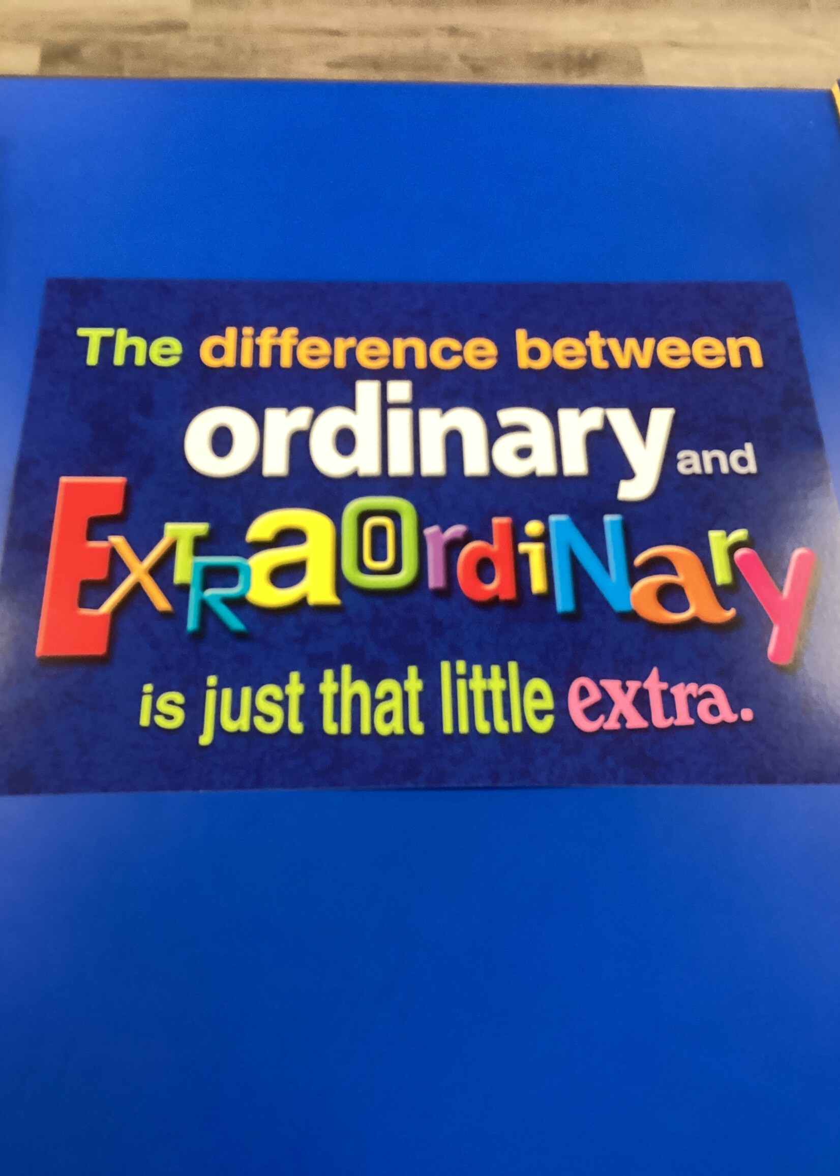 The Difference Between Ordinary Poster
