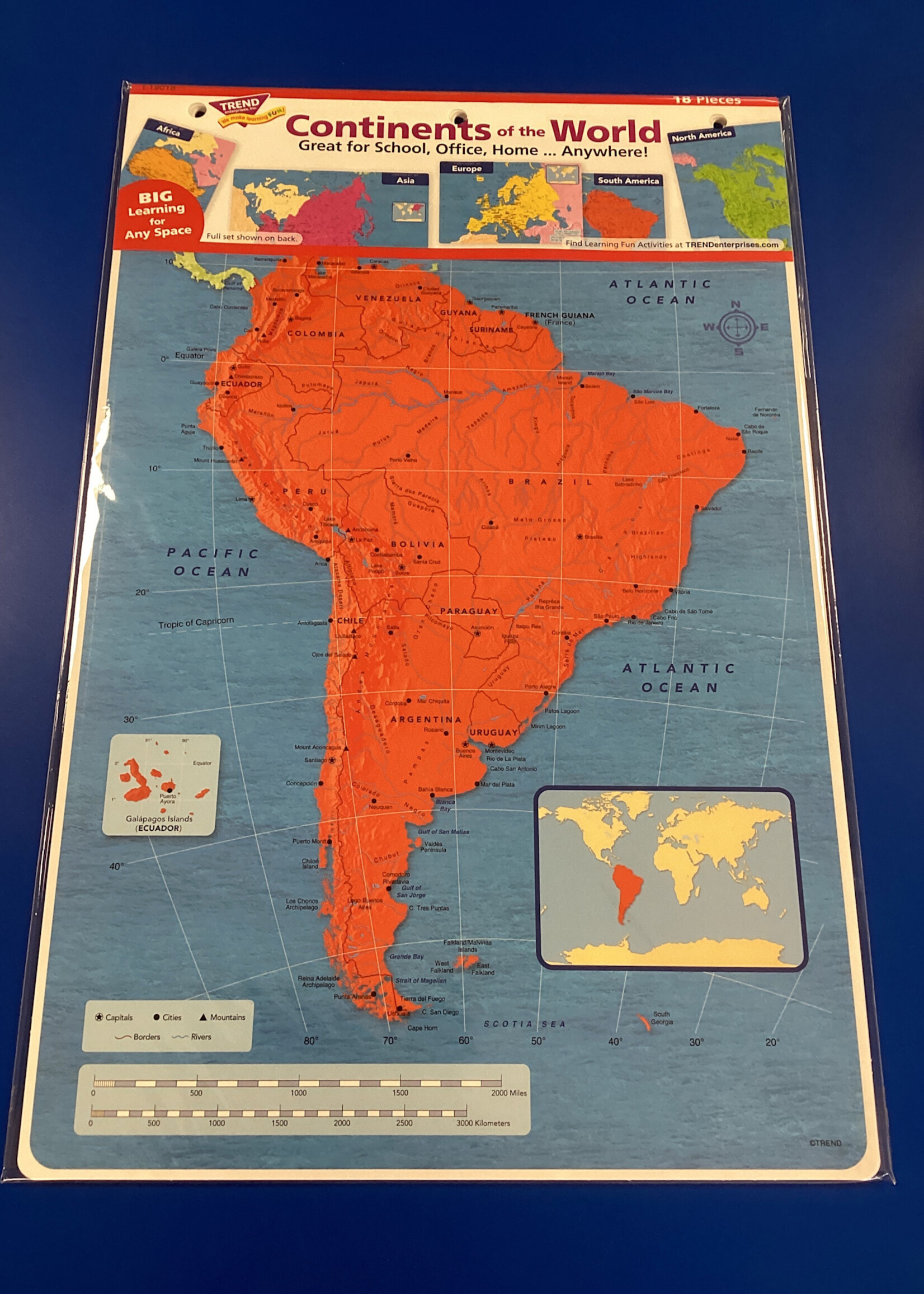 Continents of the World Learning Set